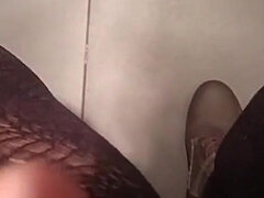 아마추어, 금발의, 청바지, 밀프, 혼자