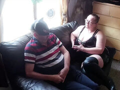 Part 1: Domina Satana Sissifies Slave Andrew in Kinky Femdom Interview - Mature BBW BDSM