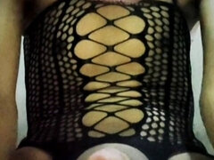 Leie, Handjob, Lingerie, Transfrau, Solo