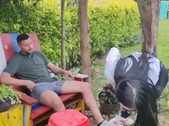 Prsnatá, Pár, Obrovský, Dospelé, Svaly, Prirodzené prsia, Krátke vlasy, Kozičky