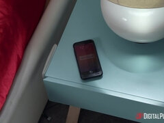 Rumpe, Soverom, Svart, Brunette, Utroskap, Kjæreste, Naturlige bryster, Dusj