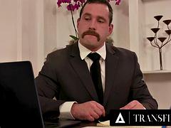 TRANSFIXED - Sexy Aubrey Kate Fucks Aroused Hung Lawyer After Filing For Divorce Papers