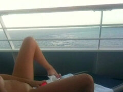 Stora tuttar, Blondin, Dildo, Kvinna, Onani, Milf, Utomhus