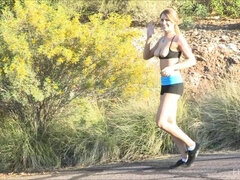 Közelkép, Ruha, Túlzott, Masszázs, Maszti, Óriási, Orgazmus, Nyilvános