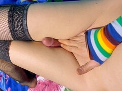 Amazing Femboy 18yo Mastrubation Shaking Leg