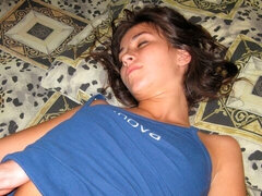 Obciąganie, Brunetka, Styl na pieska, Bielizna, Rosyjski, Ogolona, Nastolatki, Cycki