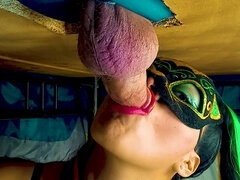 Sensual under-the-table masturbation - Camera A