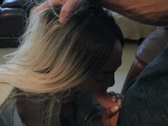 Noire, Blonde, Sucer une bite, Noir ébène, Piercing, Chatte, Tatouage, Nénés