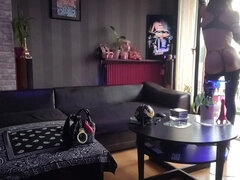 Amatőr, Hatalmas hátsó, Európai, Francia, Sarokkal való, Egyedül