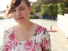 Young Amateur PAWG Sarah masturbating at beautiful Spanish villa