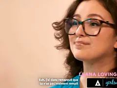 Girlsway - soldier blake blossom gets steamy rub from masseur Leana Lovings - french subtitles