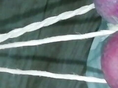 Sissy in Chastity CBT Balls Tied and Stretched Until They Turned Purple