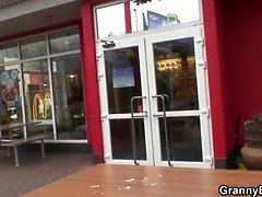 He picks up and fucks huge grandma