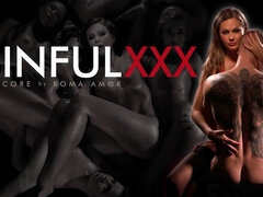 Aubrey Black's first ever oily massage - caught on tape!