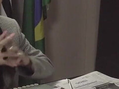 The Delicious Brunette Couldn't Resist and Fell on the Prisoner's Mouth in Jail - Carol Fênix and Oscar Luz