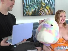 Thick Asian Webcam Girl Miss Pink Plush Takes Hard Creampie