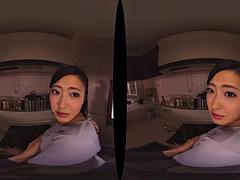 Japanese milf kitchen: Doggy, Big Ass  Asian VR Porn