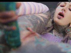 Anal, Cul, Grosse bite, Blonde, Béant, Gothique, Masturbation, Orgasme