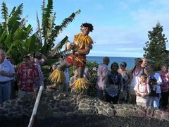 After the luau she gets a fresh creampie