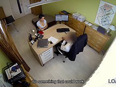 큰 가슴, 체코인, 도기스타일, Hd, 돈, 사무실, 스파이