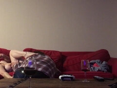 Drunk blonde wife mom drinks wine and gets eaten and fucked by neighbor