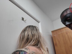 Blond, Kukk suging, Par, Hæler, Raseblandet, Milf, Fitte, Tattovering