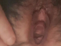 Close up Hairy Pussy Play Ass