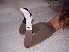 Nohy, Footjob, Tělocvična, Ponožky, Spandex, Teenka