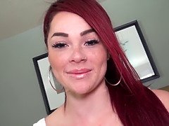 Skyla Novea strips & takes a messy facial like a pro