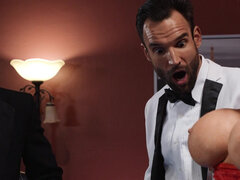 Gros cul, Blonde, Tromperie, Robe, Jeux, Talons, Chatte, Tatouage