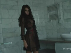 Braunhaarige, Vollbusig, Erotisch, Hd, Lingerie, Pov, Erotischer film, Solo