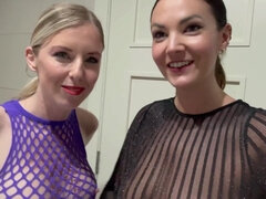 Hot MILFs suck my pulsating dick