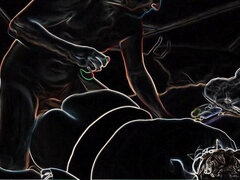 Hair Pulling Doggystyle on a Neon Night