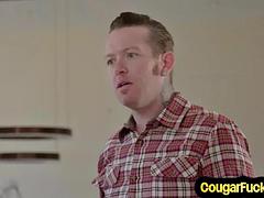 MILF drilled by BBC in front of husband