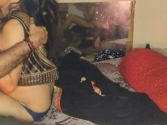 Amatør, Par, Indier, Ældre kvinde, Bryster