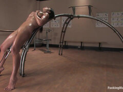 茶髪の, フェティッシュ, マシーンファック, 一人, 教師