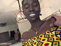 Sexy Dark Skin Ebony Rides Big White Cock POV Get Booked