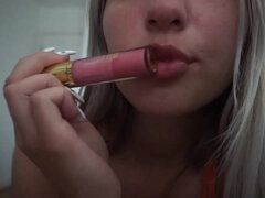 Amateur girl likes to see my big dick