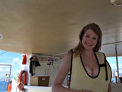 큰 가슴, 금발의, 오랄섹스, 사정 샷, 얼굴에, 여자친구, 핸드잡, 셀카