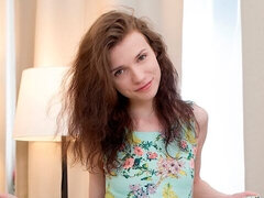 Slim and slender teen Neya Riley is trying to make him cum