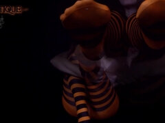 Joi Halloween Pantyhose Stripes In The Dark - Pantyhose Feet Joi - Nylon Foot Joi - Misha Mystique