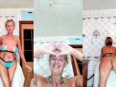Amador amadora, Biquine, Lingerie, Maduroa, Solo chão