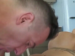 Gros seins, Blonde, Sucer une bite, Compilation, Tir de sperme