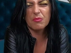 Amateur, Morena, Hembra, Latina, Cuero, Lencería, Masturbación, Madres para coger