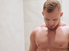 3 athletic jocks fuck each other in bareback anal sex