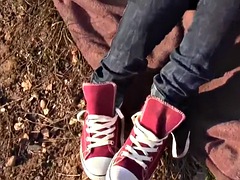 Amatør, Føtter, Fetisj, Fotfetisj, Offentlig, Rødtopp