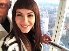 All-natural brunette Valentina Nappi fucked in the sideways pose