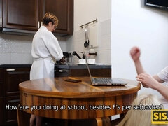 Blondynka, Obciąganie, Rzeczywistość, Rosyjski, Ogolona, Nastolatki, Cycki