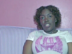 면접, 크고 아름다운 여자, 흑인, 나이든, 자연의 가슴, 혼자