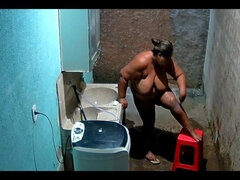 Łazienka, Piękne grube kobiety, Domowej roboty, Latynoska, Mamuśka, Solo